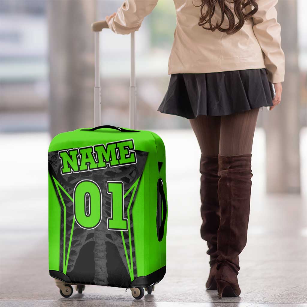 Personalized Skeleton Racing Luggage Cover Cool Bone Motorcycle Motocross Off-Road Riders Racewear TS04
