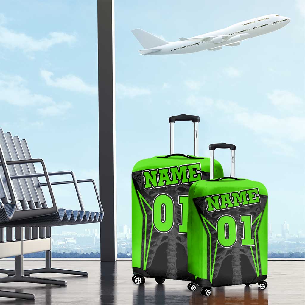 Personalized Skeleton Racing Luggage Cover Cool Bone Motorcycle Motocross Off-Road Riders Racewear TS04