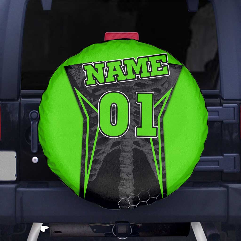 Personalized Skeleton Racing Spare Tire Cover Cool Bone Motorcycle Motocross Off-Road Riders Racewear TS04