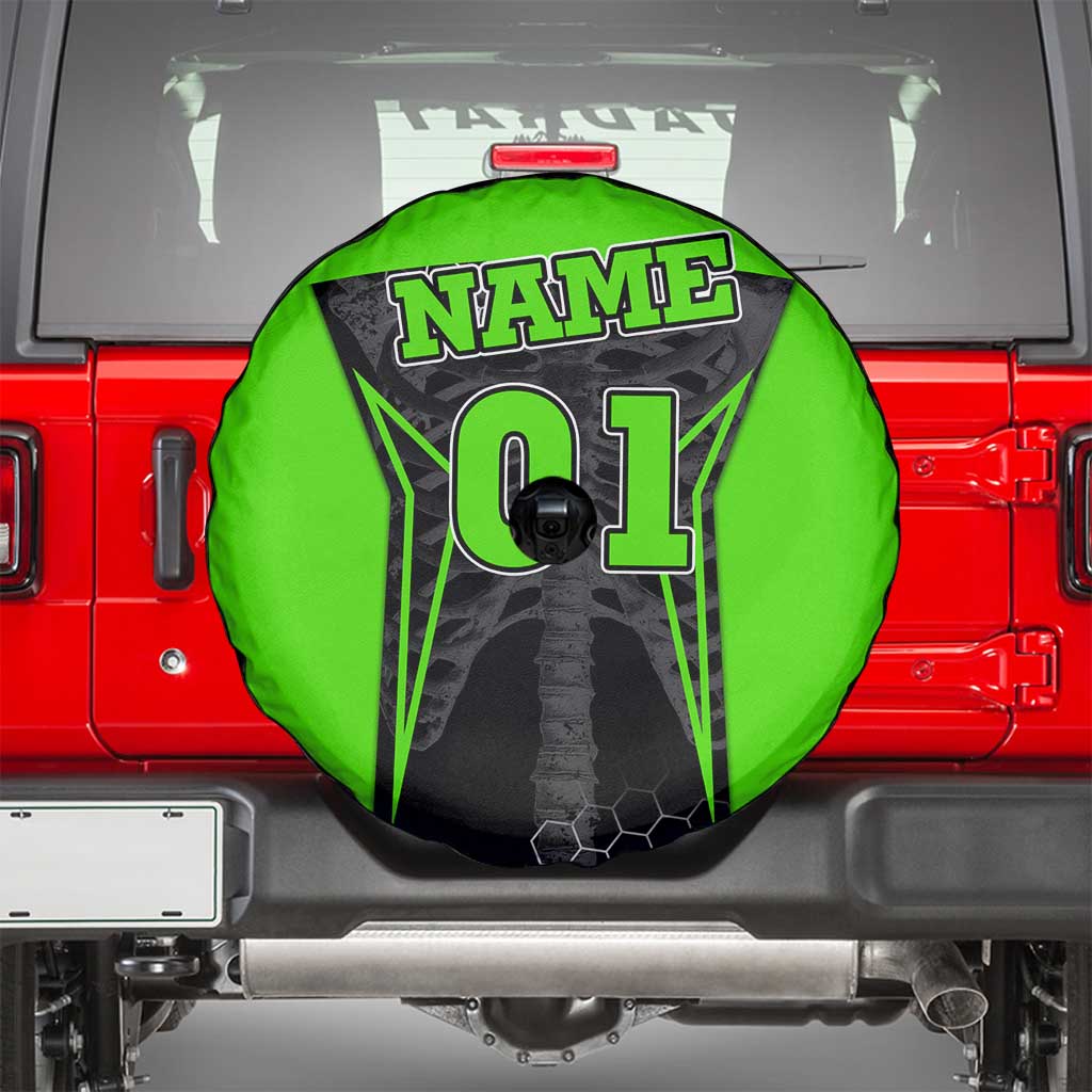 Personalized Skeleton Racing Spare Tire Cover Cool Bone Motorcycle Motocross Off-Road Riders Racewear TS04