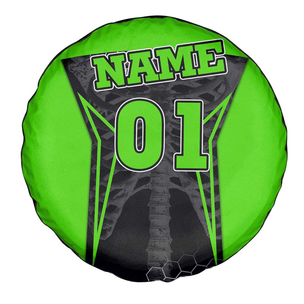 Personalized Skeleton Racing Spare Tire Cover Cool Bone Motorcycle Motocross Off-Road Riders Racewear TS04