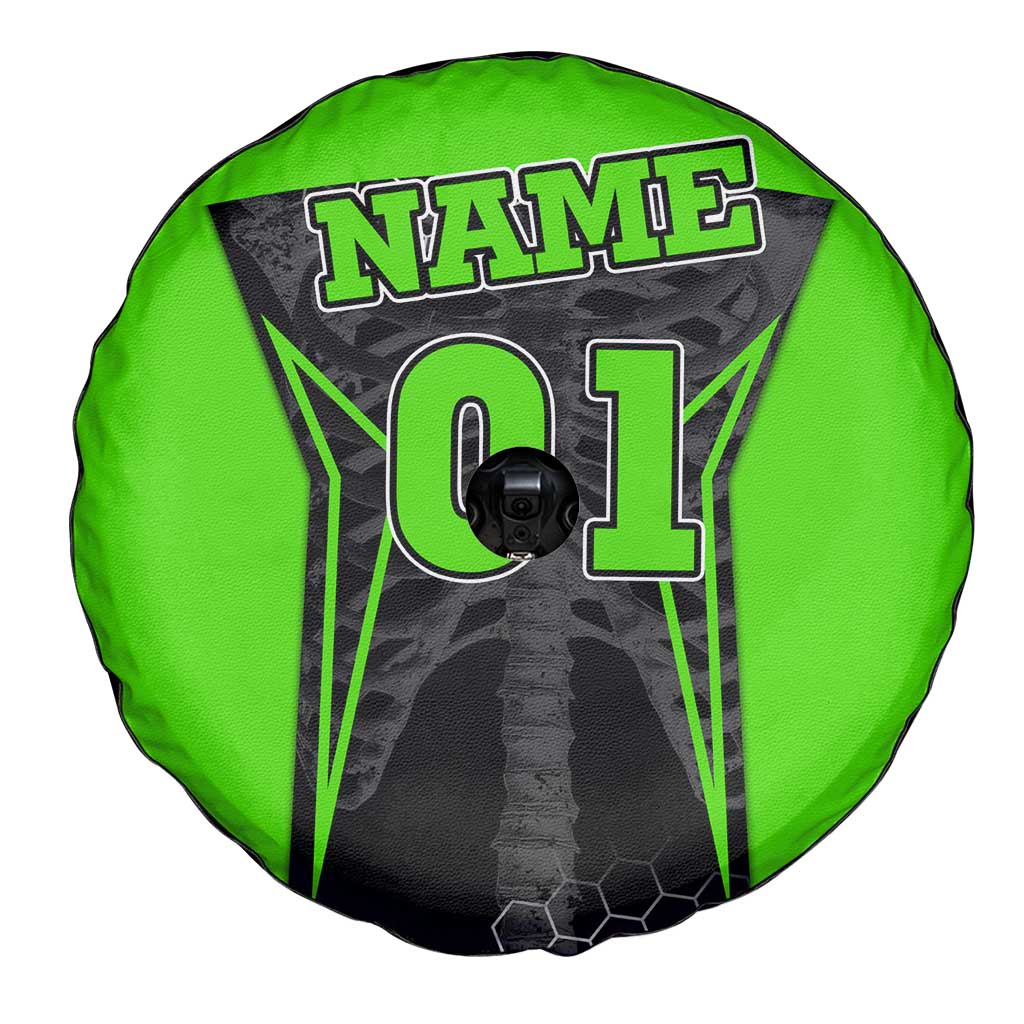 Personalized Skeleton Racing Spare Tire Cover Cool Bone Motorcycle Motocross Off-Road Riders Racewear TS04