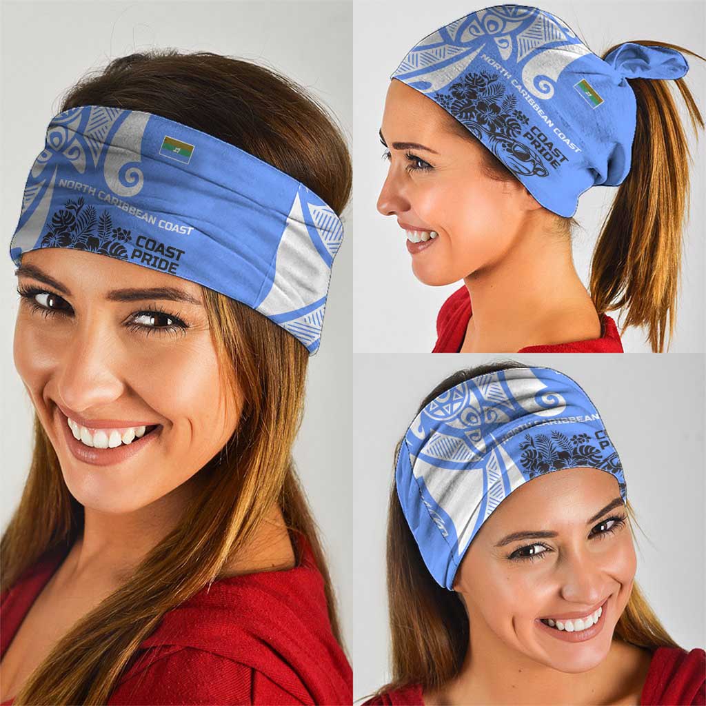 North Caribbean Coast Nicaragua Neck Gaiter with Tribal Turtle Design and Floral Coast Pride TS04