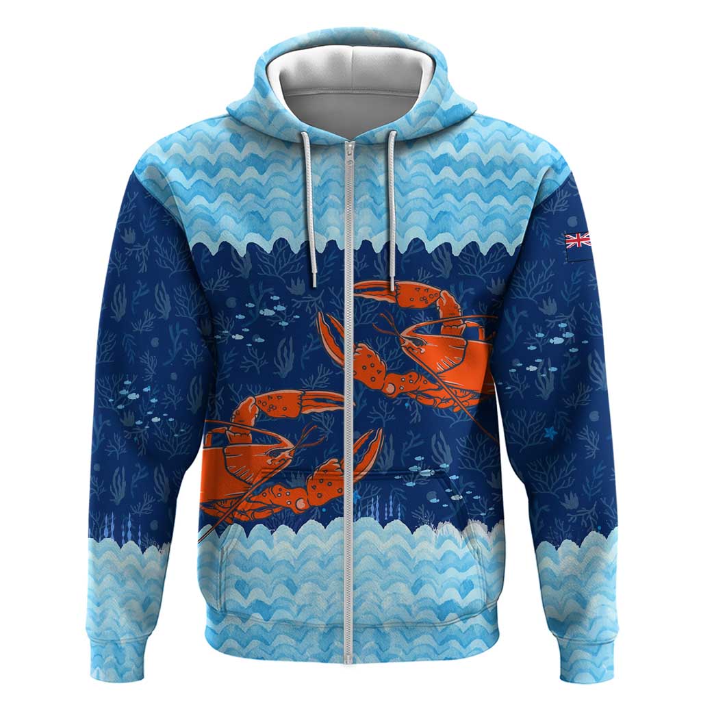 Turks and Caicos Islands Hoodie with Red Crab and Ocean Wave Coral Reef Design TS04