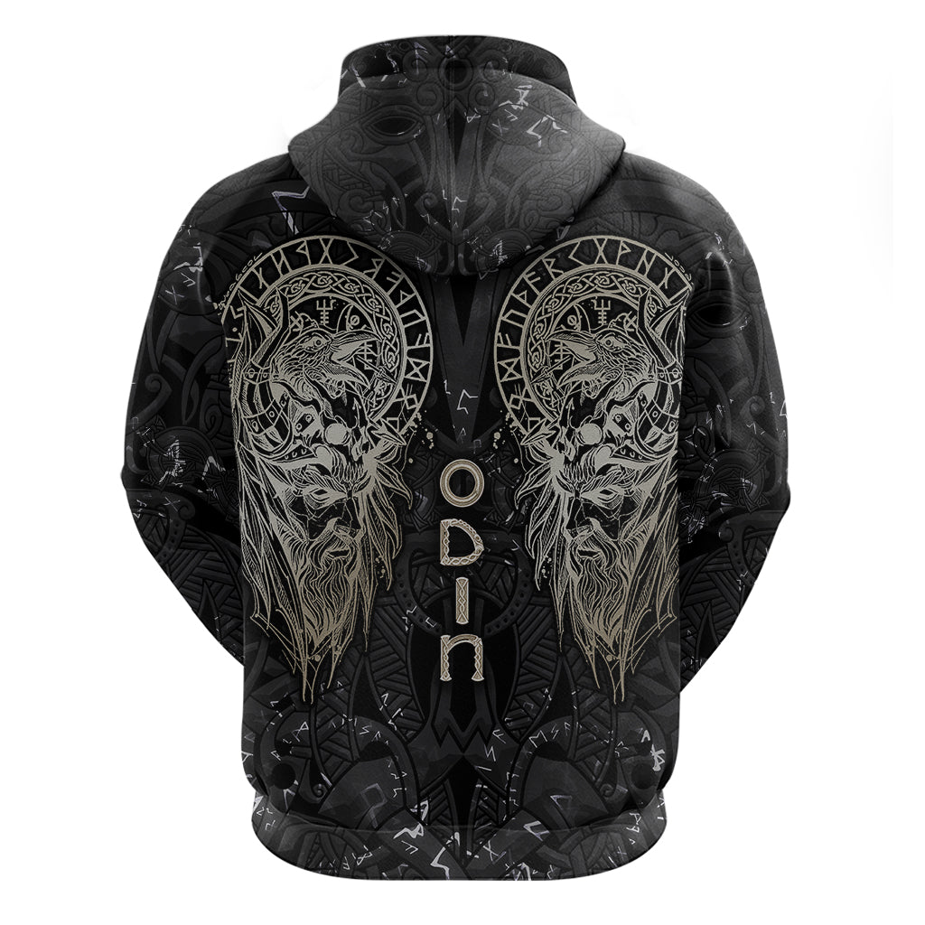 Viking Navigator Hoodie Odin's Wisdom in Symbols TS04