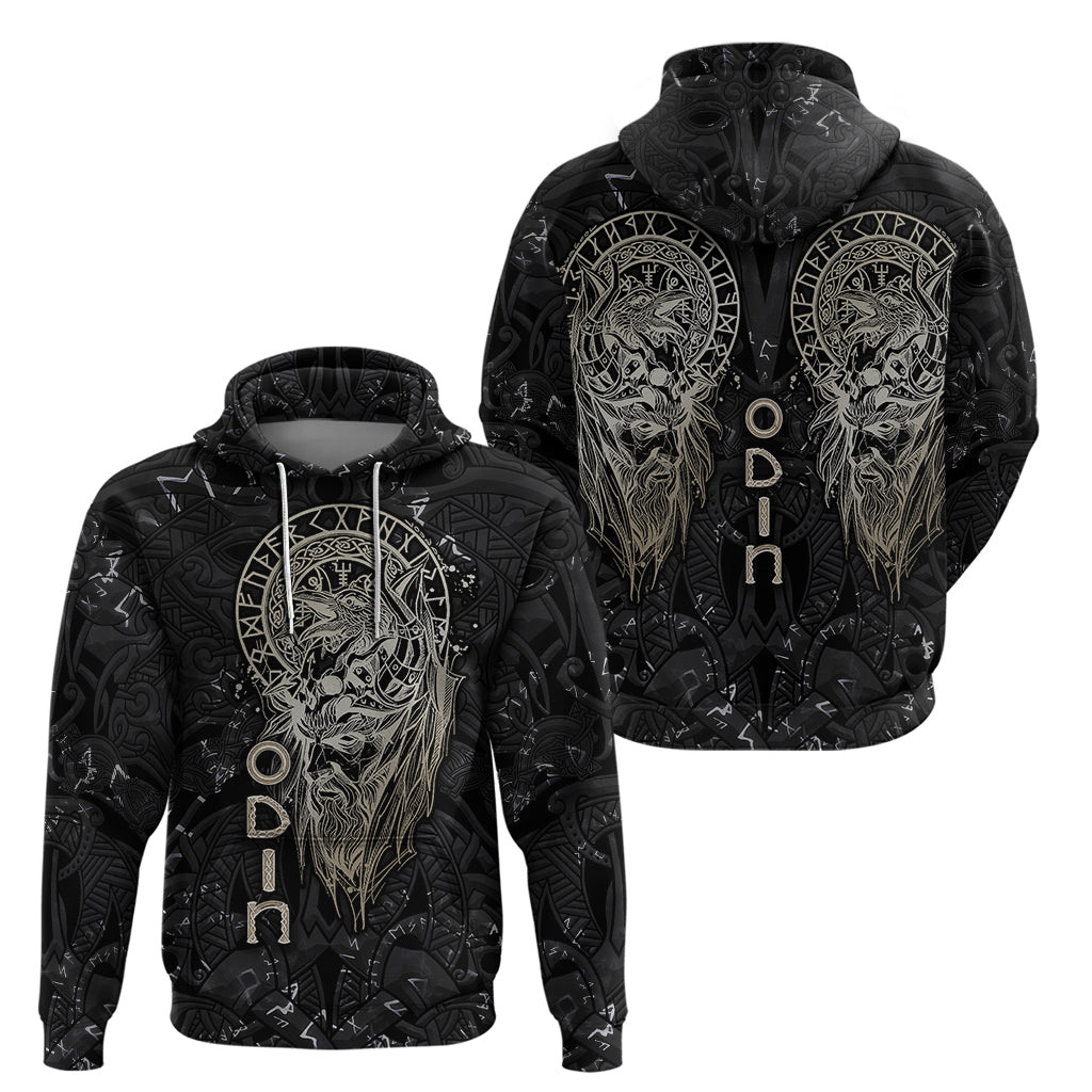 Viking Navigator Hoodie Odin's Wisdom in Symbols TS04