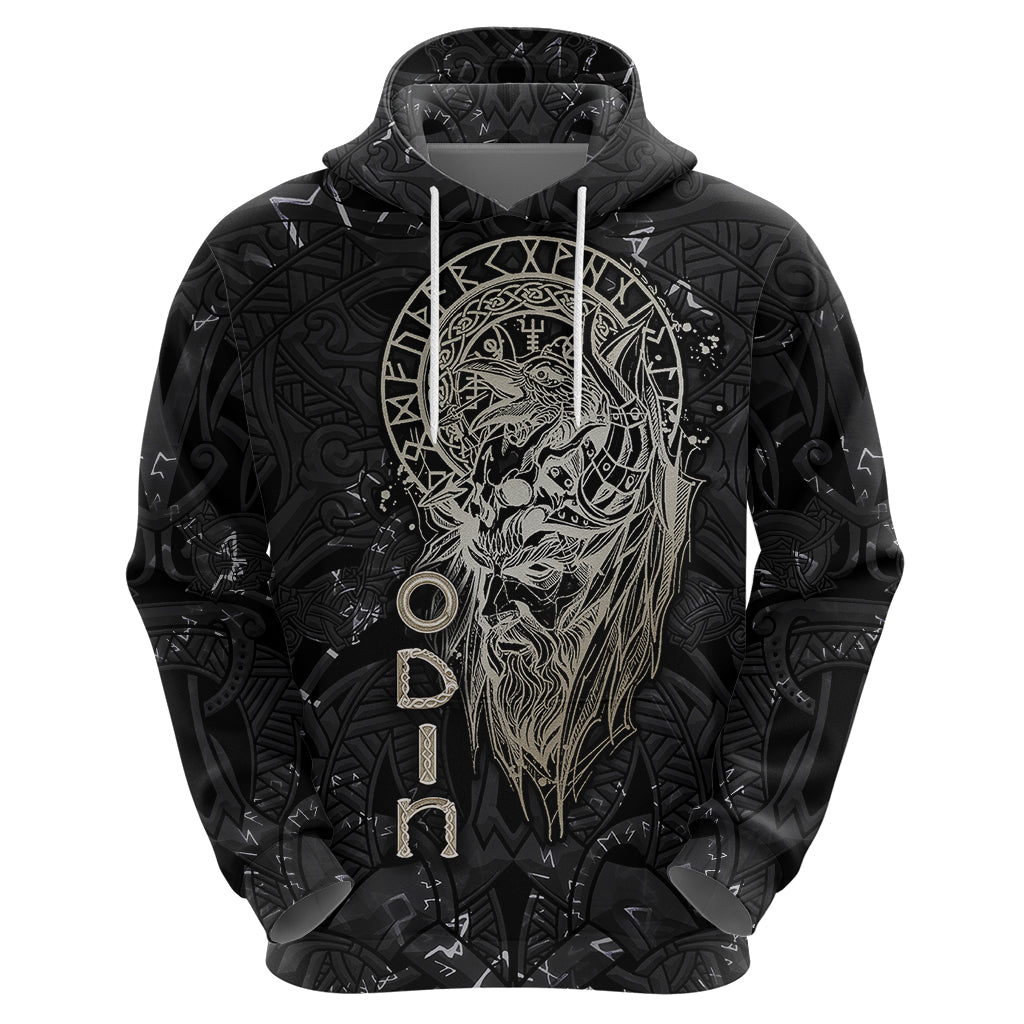 Viking Navigator Hoodie Odin's Wisdom in Symbols TS04