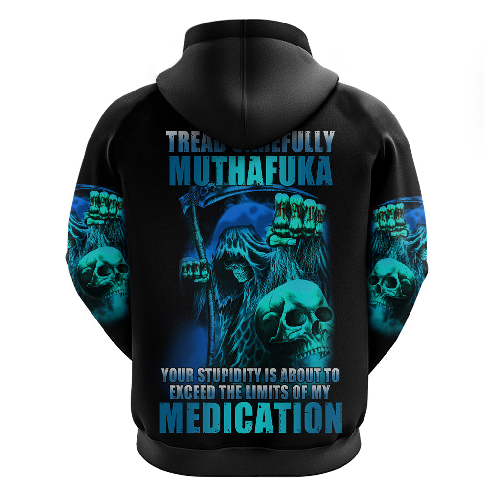 Tread Carefully Skull Hoodie TS04