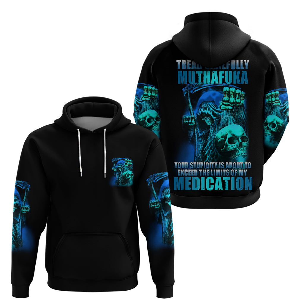 Tread Carefully Skull Hoodie TS04