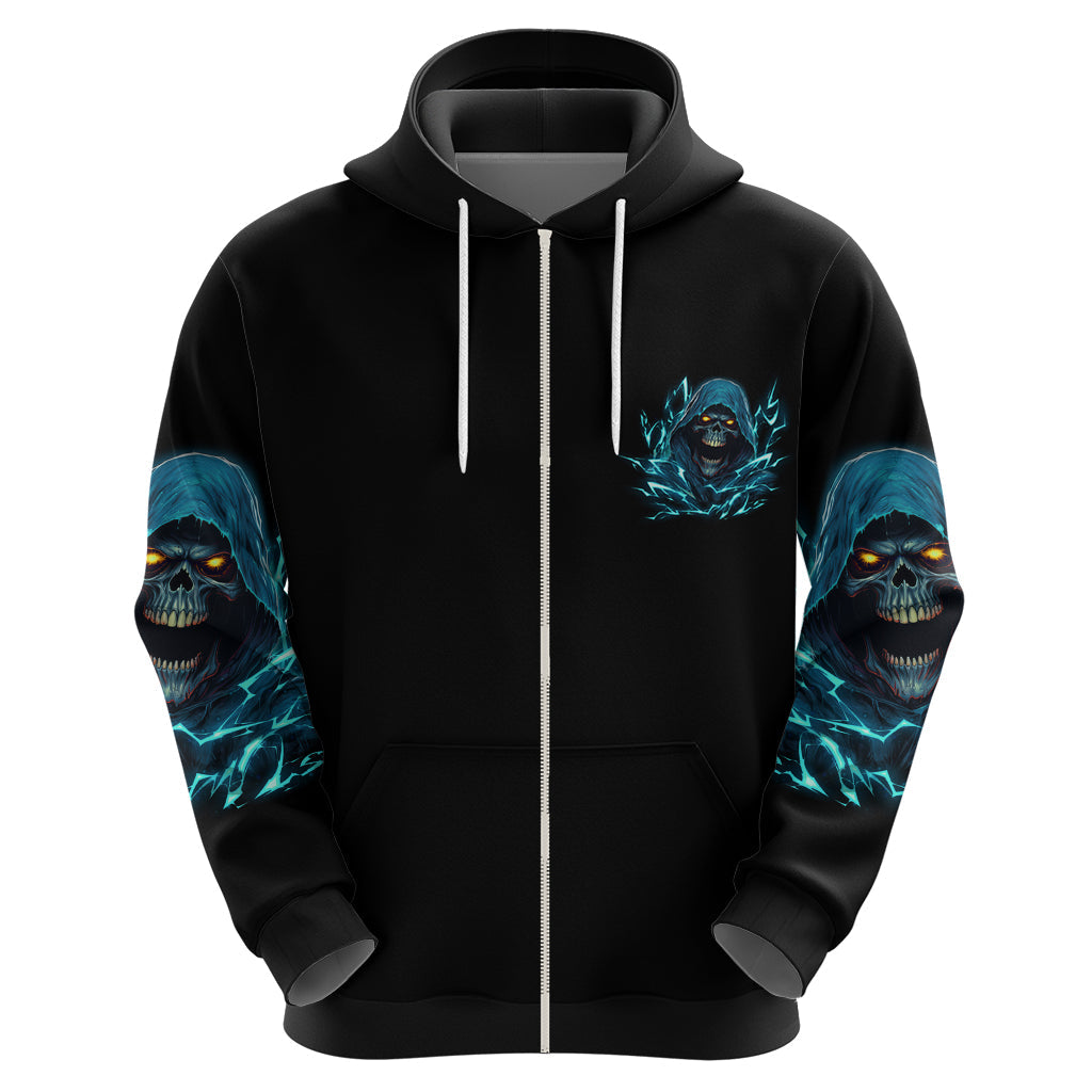 I Can't Go To Hell Mad Reaper Skull Hoodie TS04