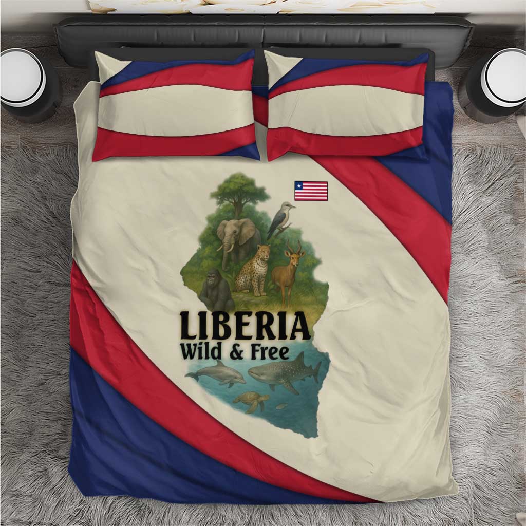 Liberia Wildlife Bedding Set African Safari and Ocean Marine Life TS04