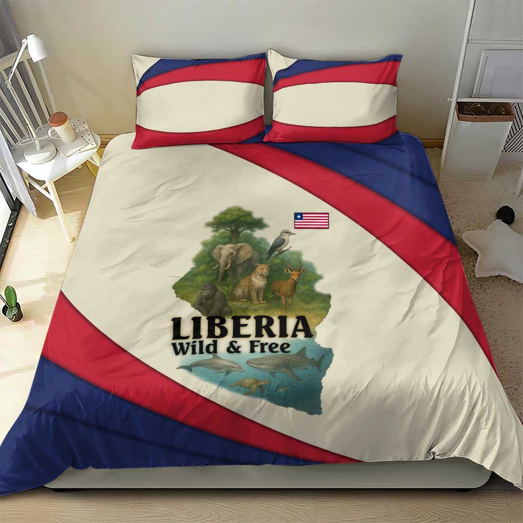 Liberia Wildlife Bedding Set African Safari and Ocean Marine Life TS04