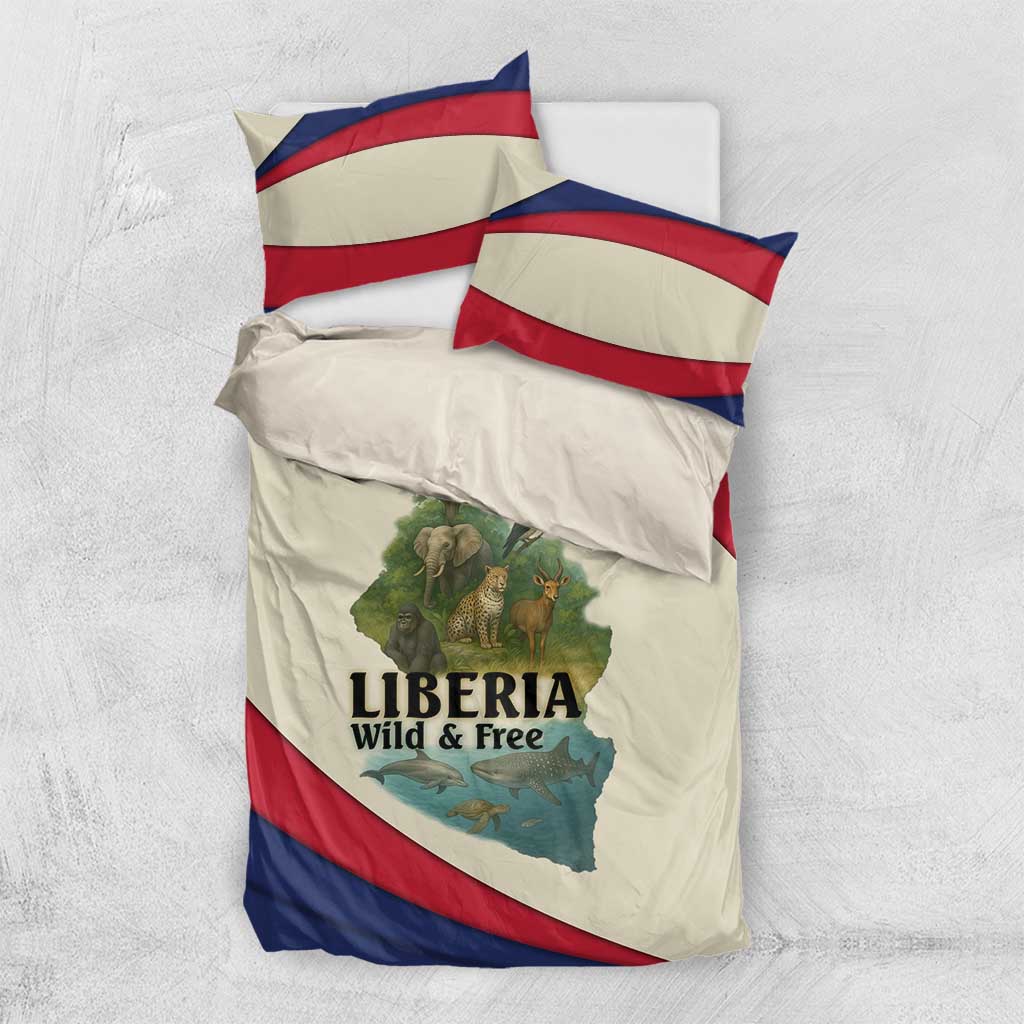 Liberia Wildlife Bedding Set African Safari and Ocean Marine Life TS04