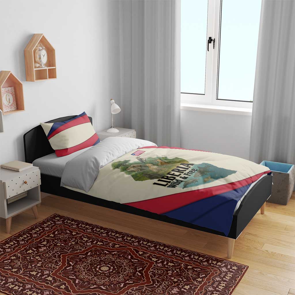 Liberia Wildlife Bedding Set African Safari and Ocean Marine Life TS04