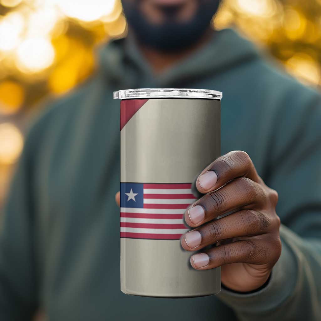 Liberia Wildlife 4 in 1 Can Cooler Tumbler African Safari and Ocean Marine Life TS04