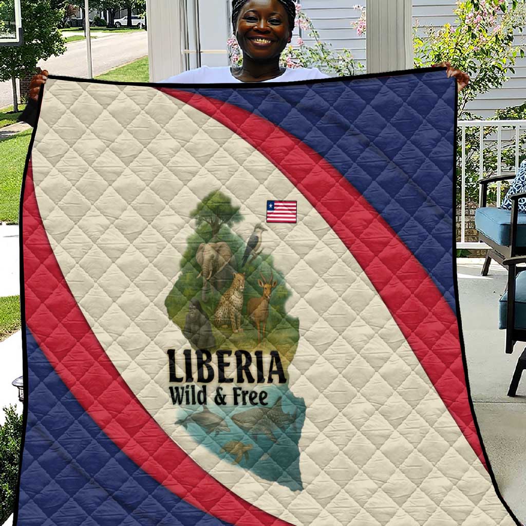 Liberia Wildlife Quilt African Safari and Ocean Marine Life TS04
