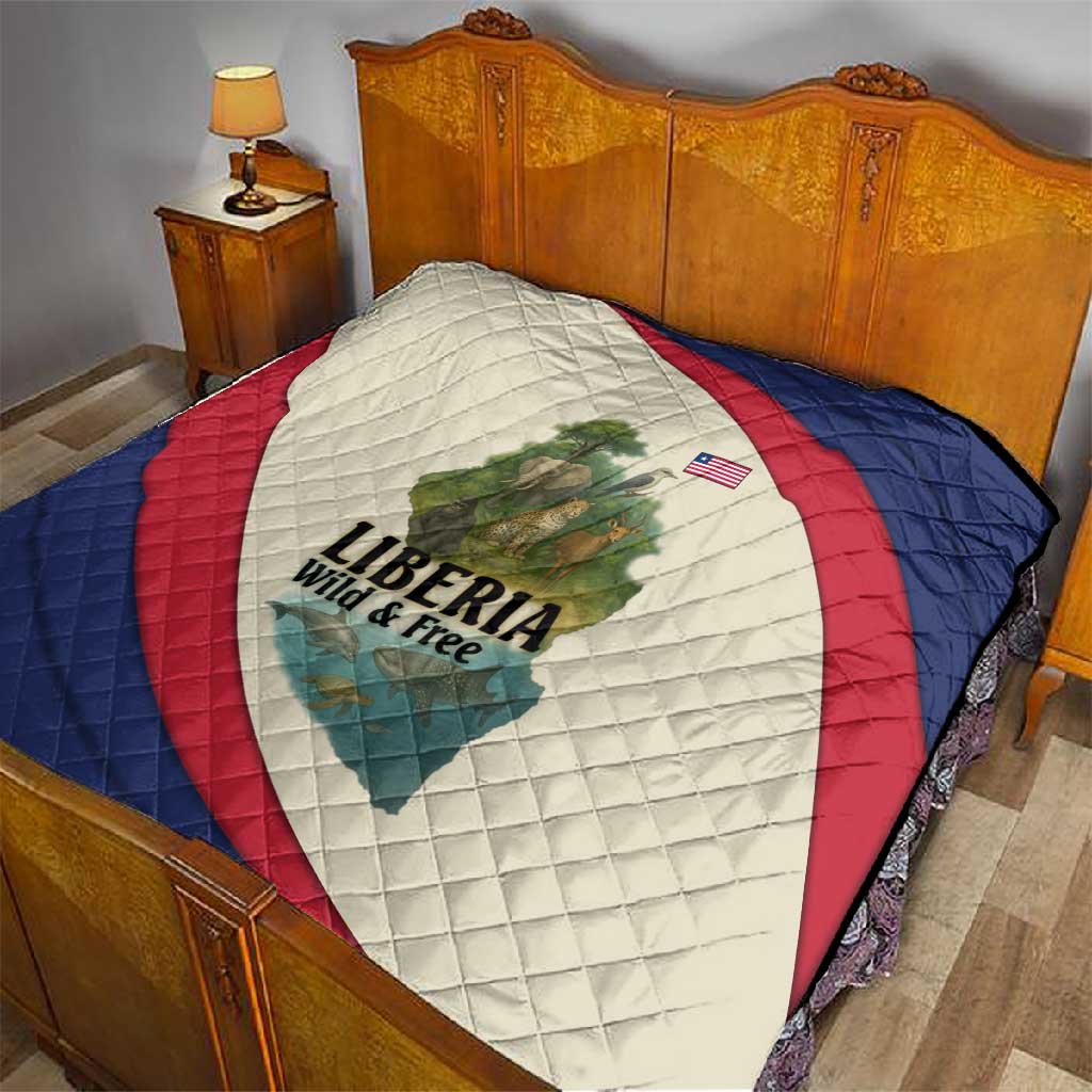 Liberia Wildlife Quilt African Safari and Ocean Marine Life TS04
