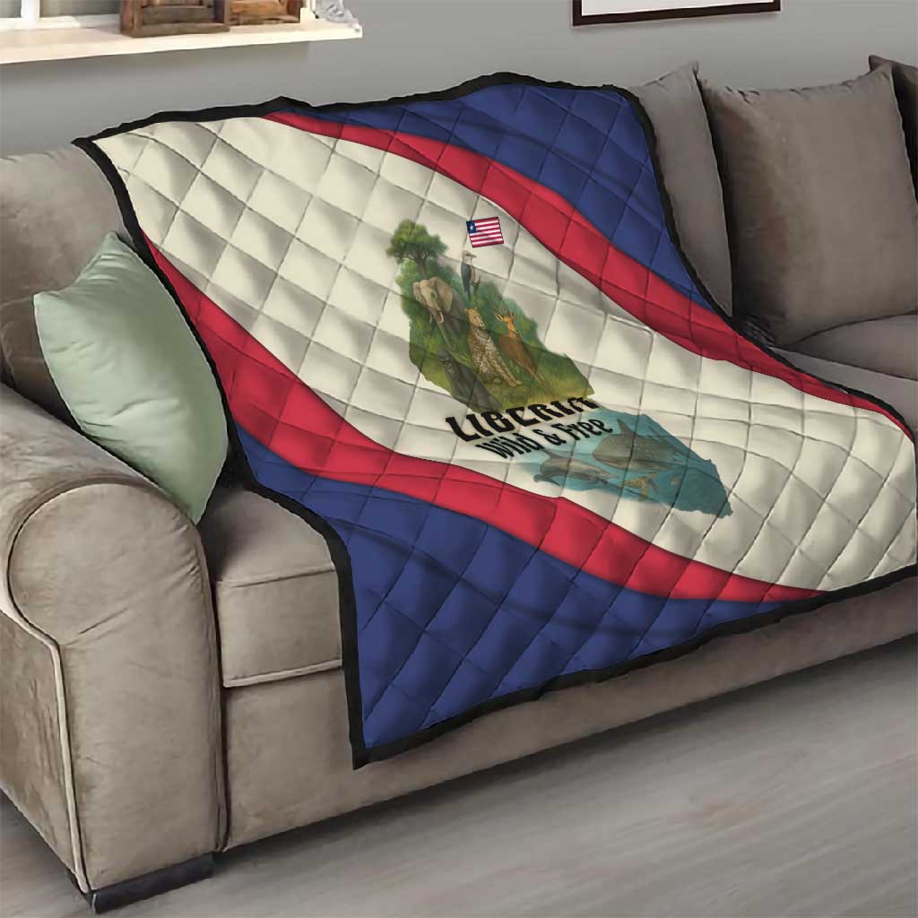 Liberia Wildlife Quilt African Safari and Ocean Marine Life TS04