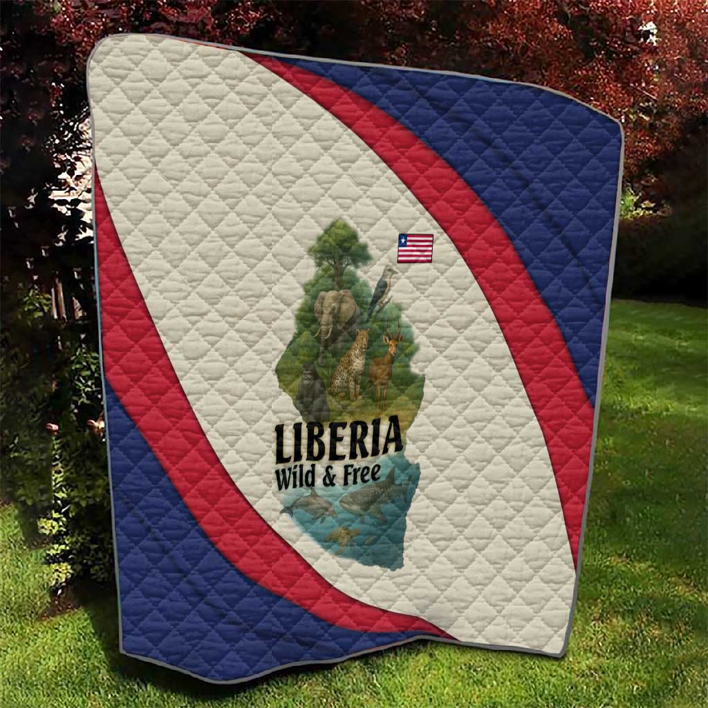 Liberia Wildlife Quilt African Safari and Ocean Marine Life TS04
