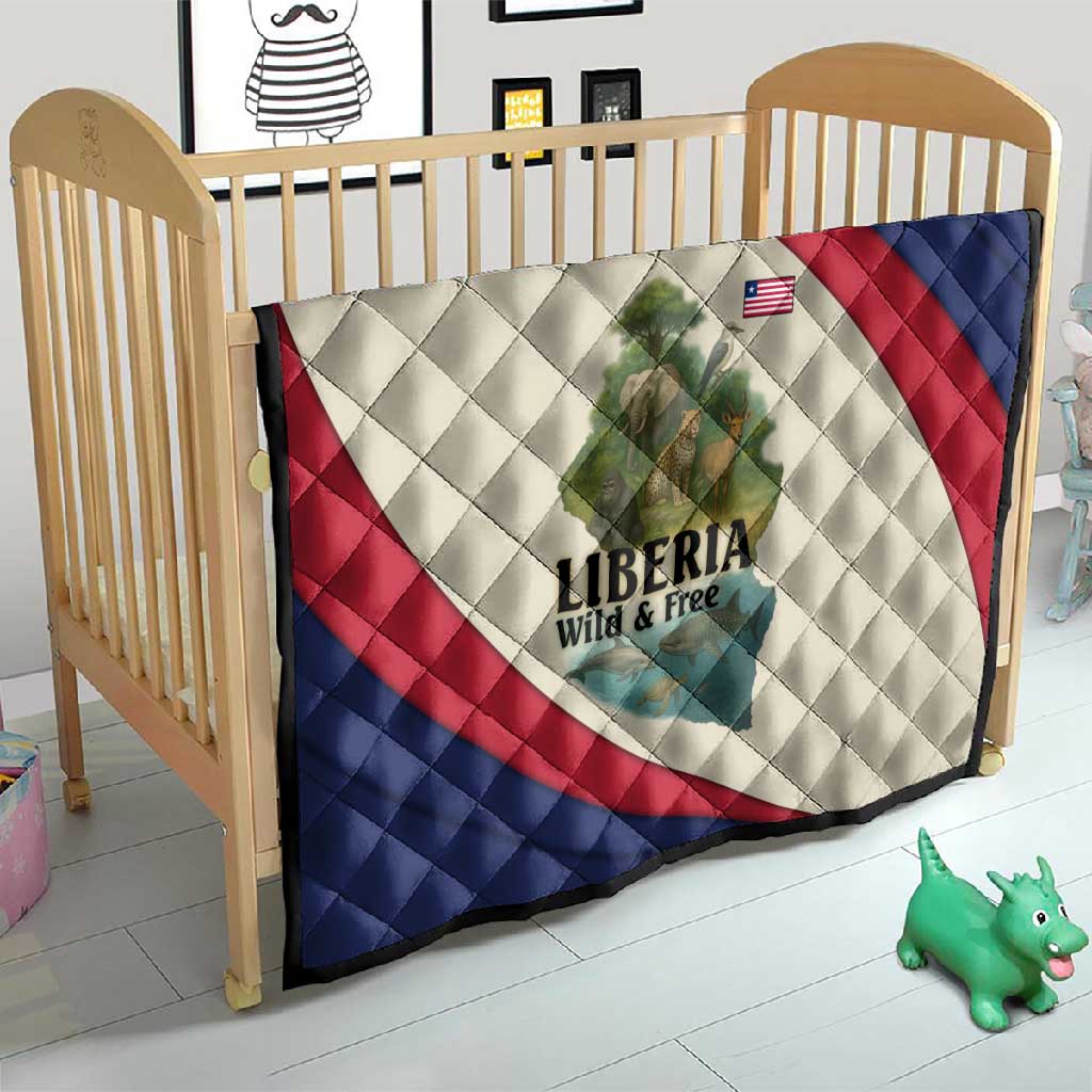 Liberia Wildlife Quilt African Safari and Ocean Marine Life TS04