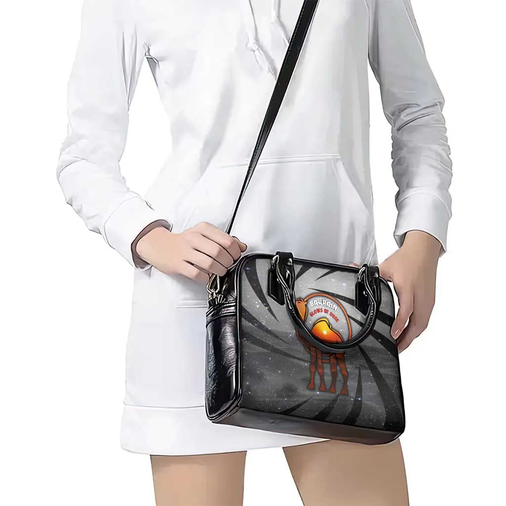 Bahrain Desert Camel Shoulder Handbag with Sunset Glow and Starry Sky TS04