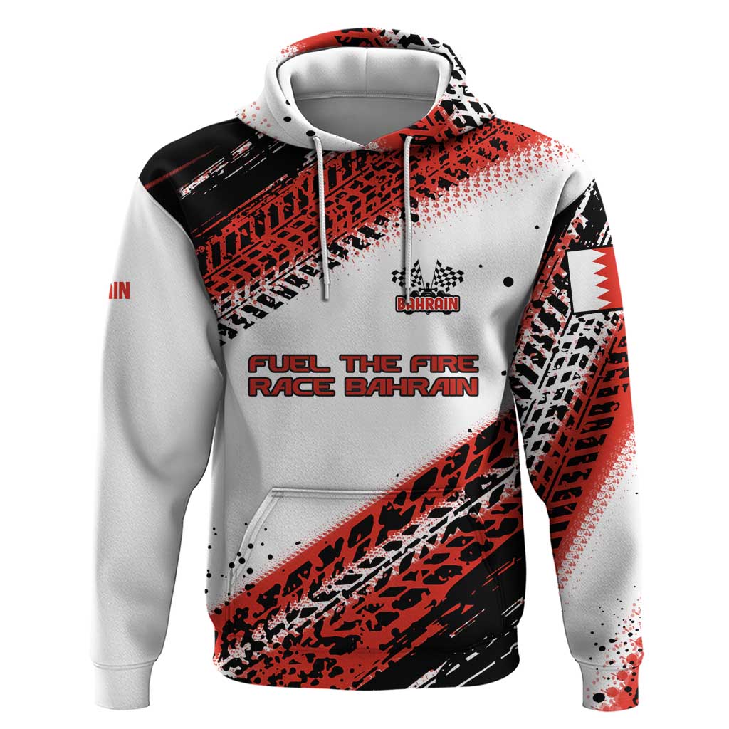 Formula 1 Inspired Bahrain Race Hoodie with Checkered Flag Print TS04