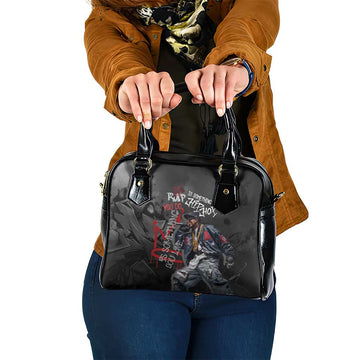 Rap Star Streetwear Shoulder Handbag with Graffiti Lettering and Hip Hop TS04