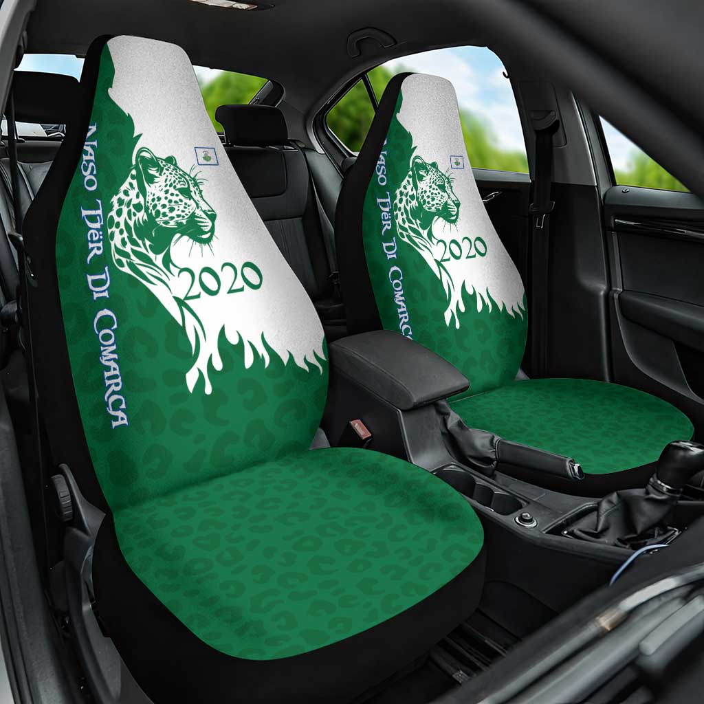 Indigenous Regions of Panama Naso Tjer Di Comarca Car Seat Cover with Jaguar Graphic and Green White Territory and Life 2020 TS04