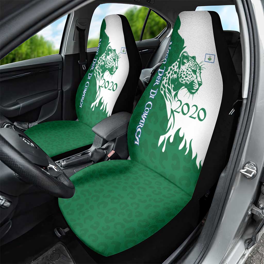 Indigenous Regions of Panama Naso Tjer Di Comarca Car Seat Cover with Jaguar Graphic and Green White Territory and Life 2020 TS04