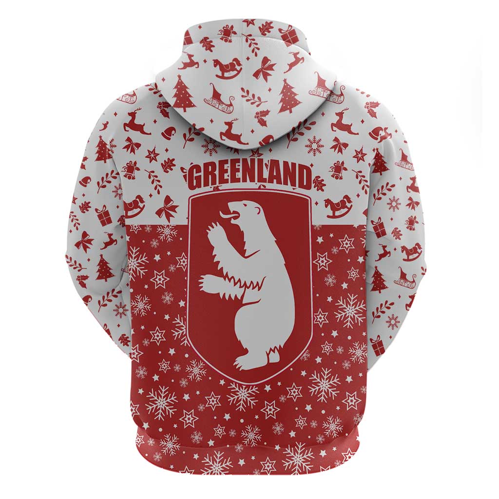 Greenland Christmas Hoodie Land of Ice Heart of Fire TS04