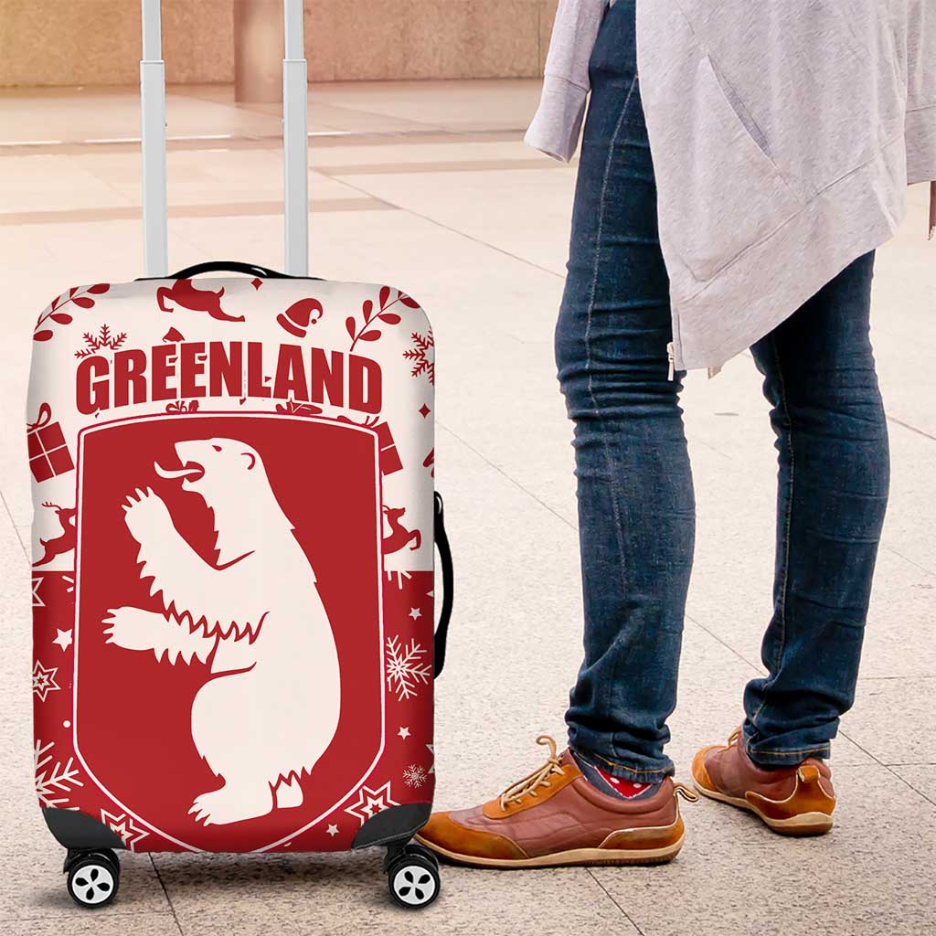 Greenland Christmas Luggage Cover Land of Ice Heart of Fire TS04