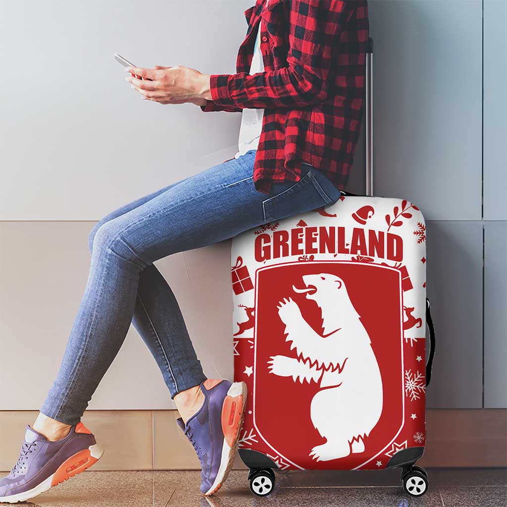 Greenland Christmas Luggage Cover Land of Ice Heart of Fire TS04