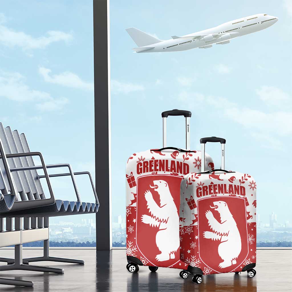 Greenland Christmas Luggage Cover Land of Ice Heart of Fire TS04