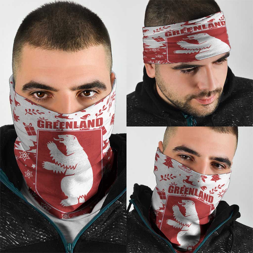 Greenland Christmas Neck Gaiter Land of Ice Heart of Fire TS04