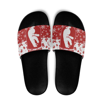 Greenland Christmas Slide Sandals Land of Ice Heart of Fire TS04