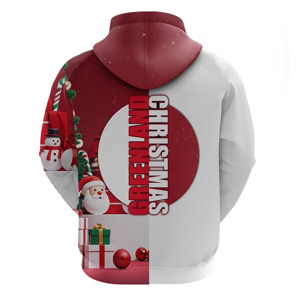 Greenland Santa Christmas Hoodie Nordic Holiday Pride Design TS04