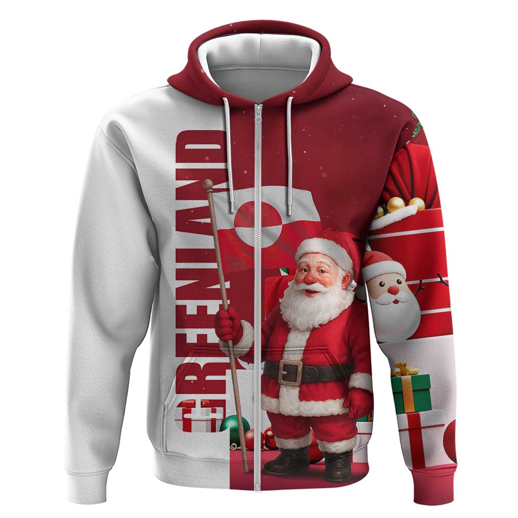Greenland Santa Christmas Hoodie Nordic Holiday Pride Design TS04