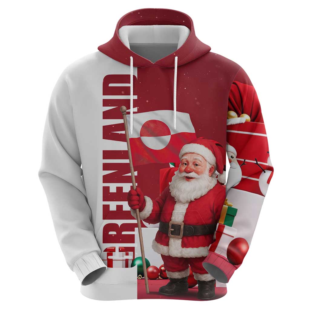 Greenland Santa Christmas Hoodie Nordic Holiday Pride Design TS04