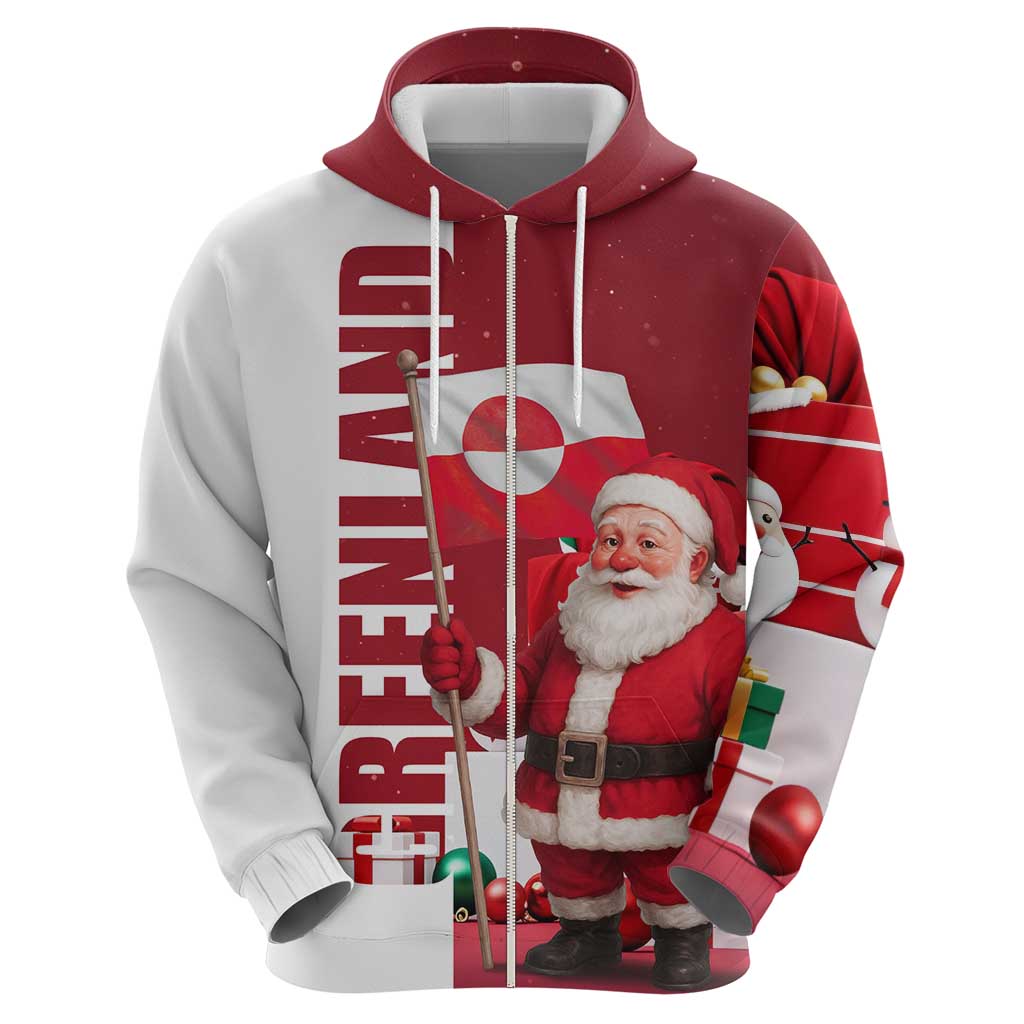 Greenland Santa Christmas Hoodie Nordic Holiday Pride Design TS04