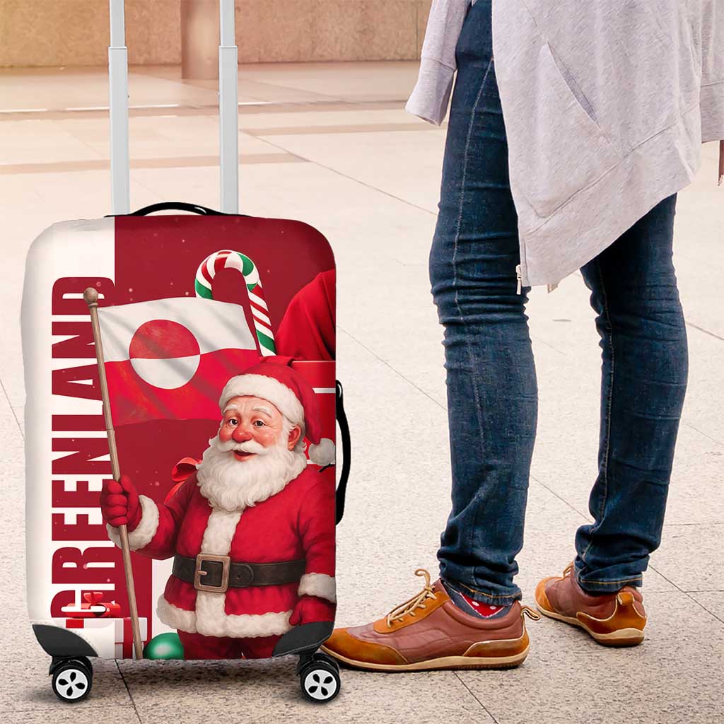 Greenland Santa Christmas Luggage Cover Nordic Holiday Pride Design TS04