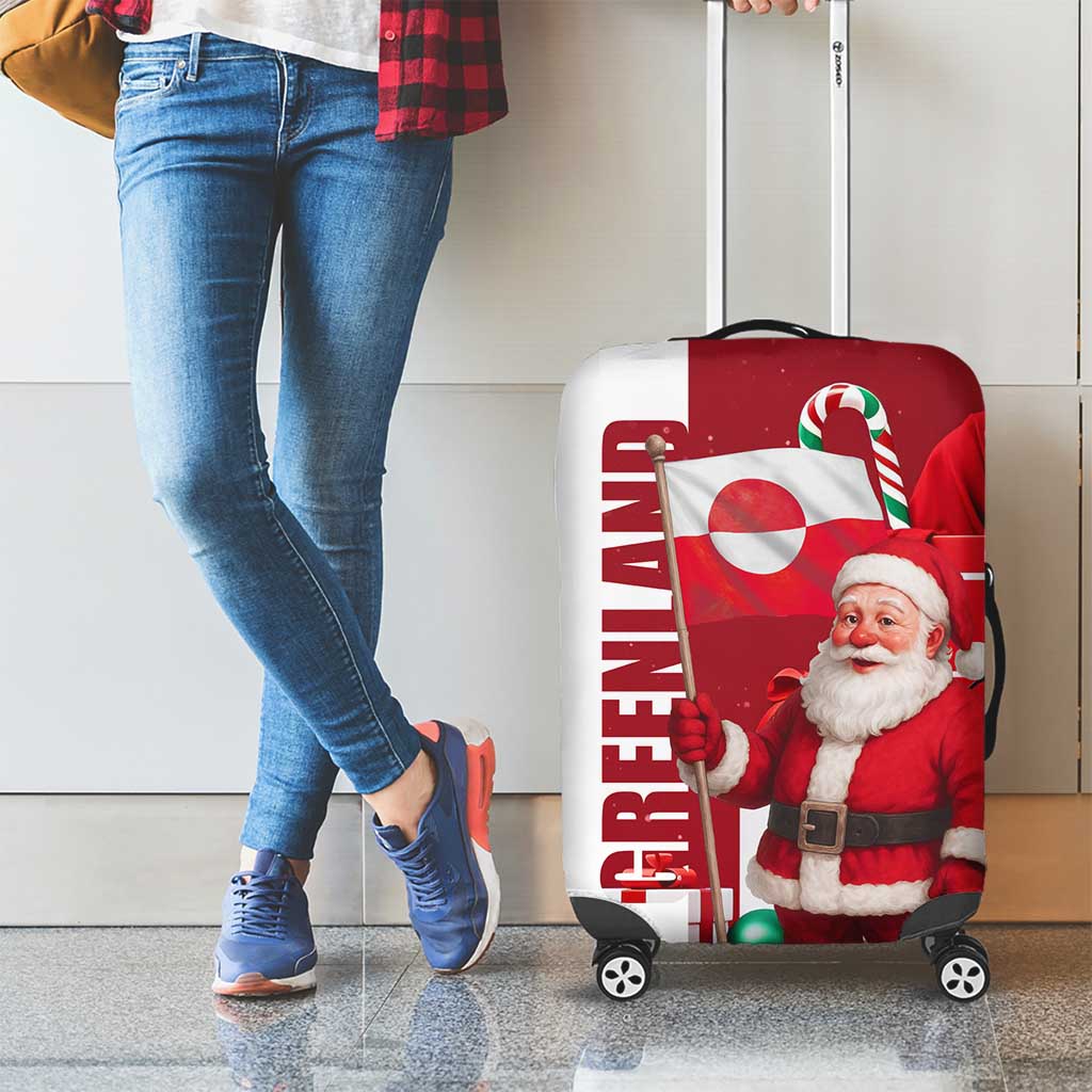 Greenland Santa Christmas Luggage Cover Nordic Holiday Pride Design TS04