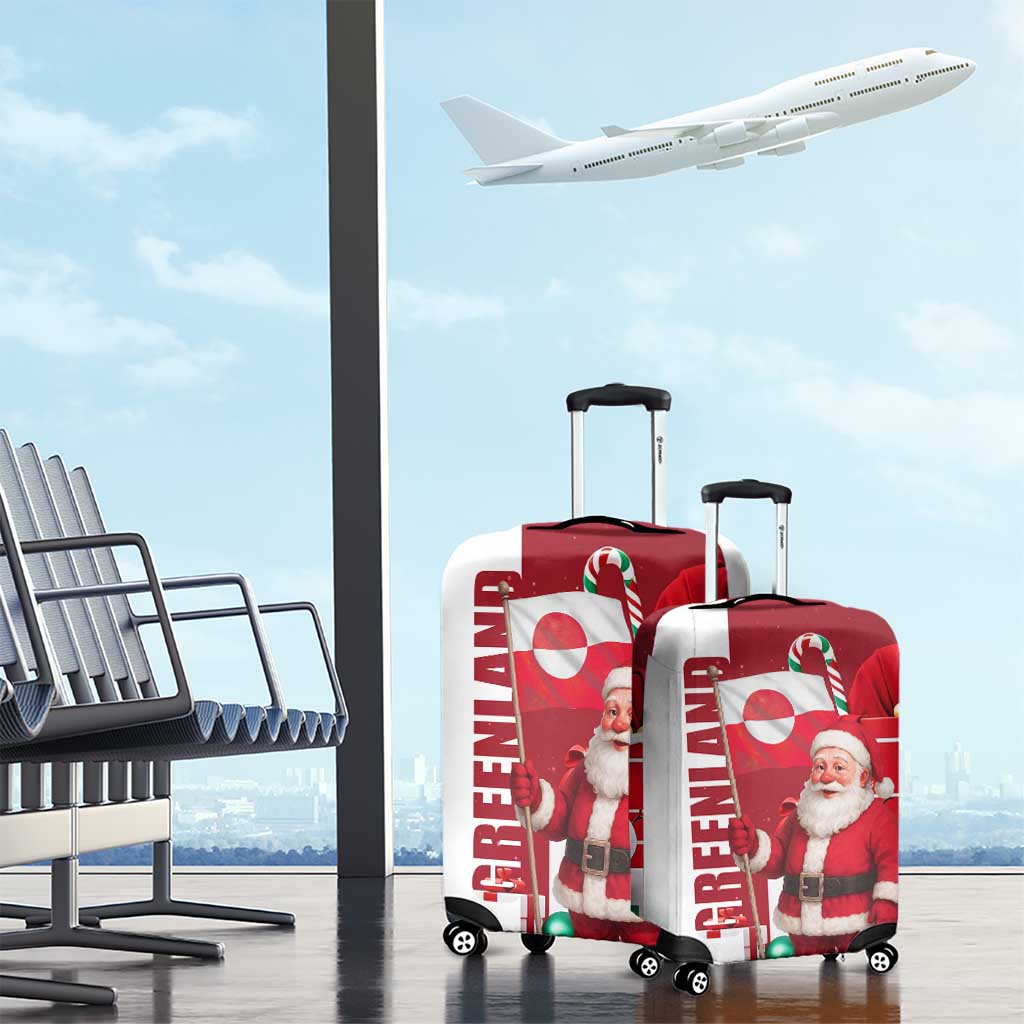 Greenland Santa Christmas Luggage Cover Nordic Holiday Pride Design TS04