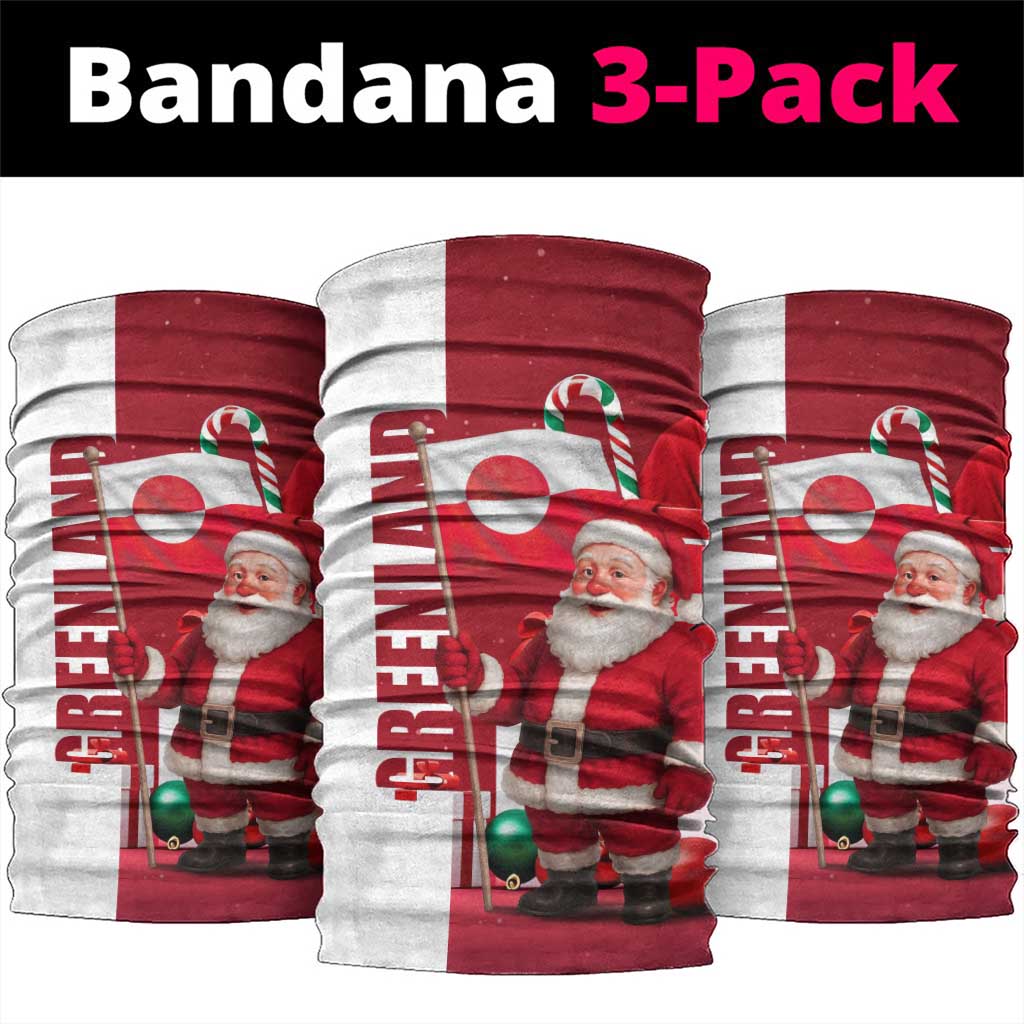 Greenland Santa Christmas Neck Gaiter Nordic Holiday Pride Design TS04