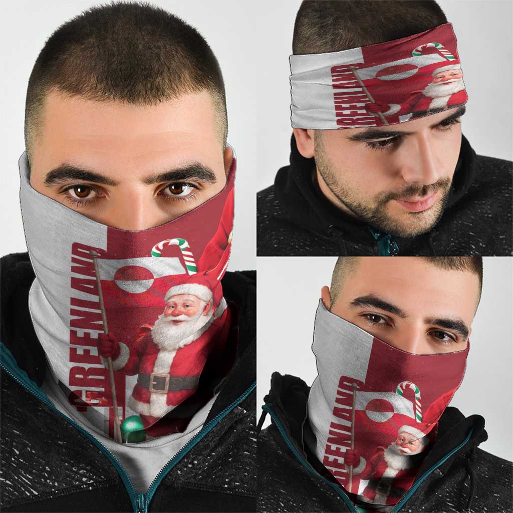 Greenland Santa Christmas Neck Gaiter Nordic Holiday Pride Design TS04