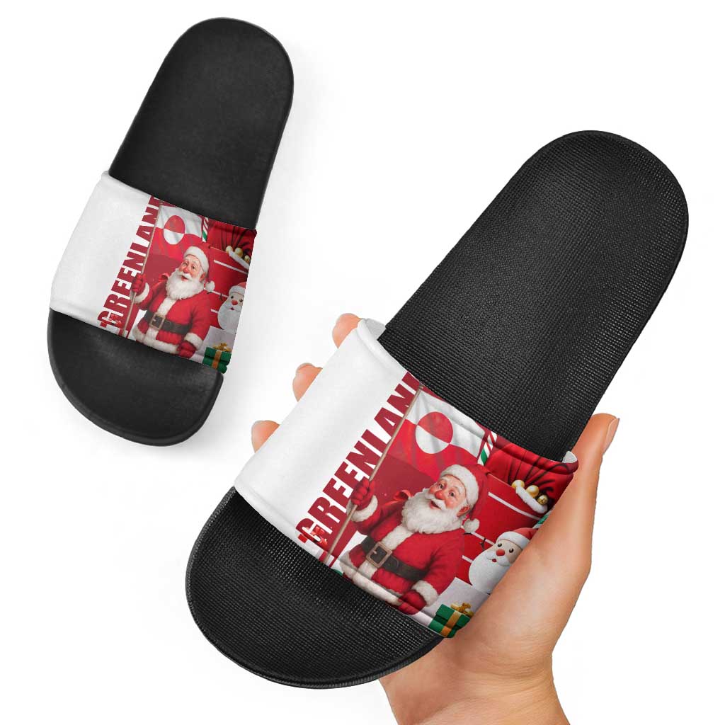 Greenland Santa Christmas Slide Sandals Nordic Holiday Pride Design TS04