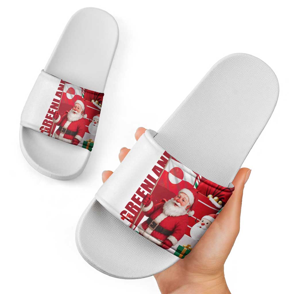 Greenland Santa Christmas Slide Sandals Nordic Holiday Pride Design TS04