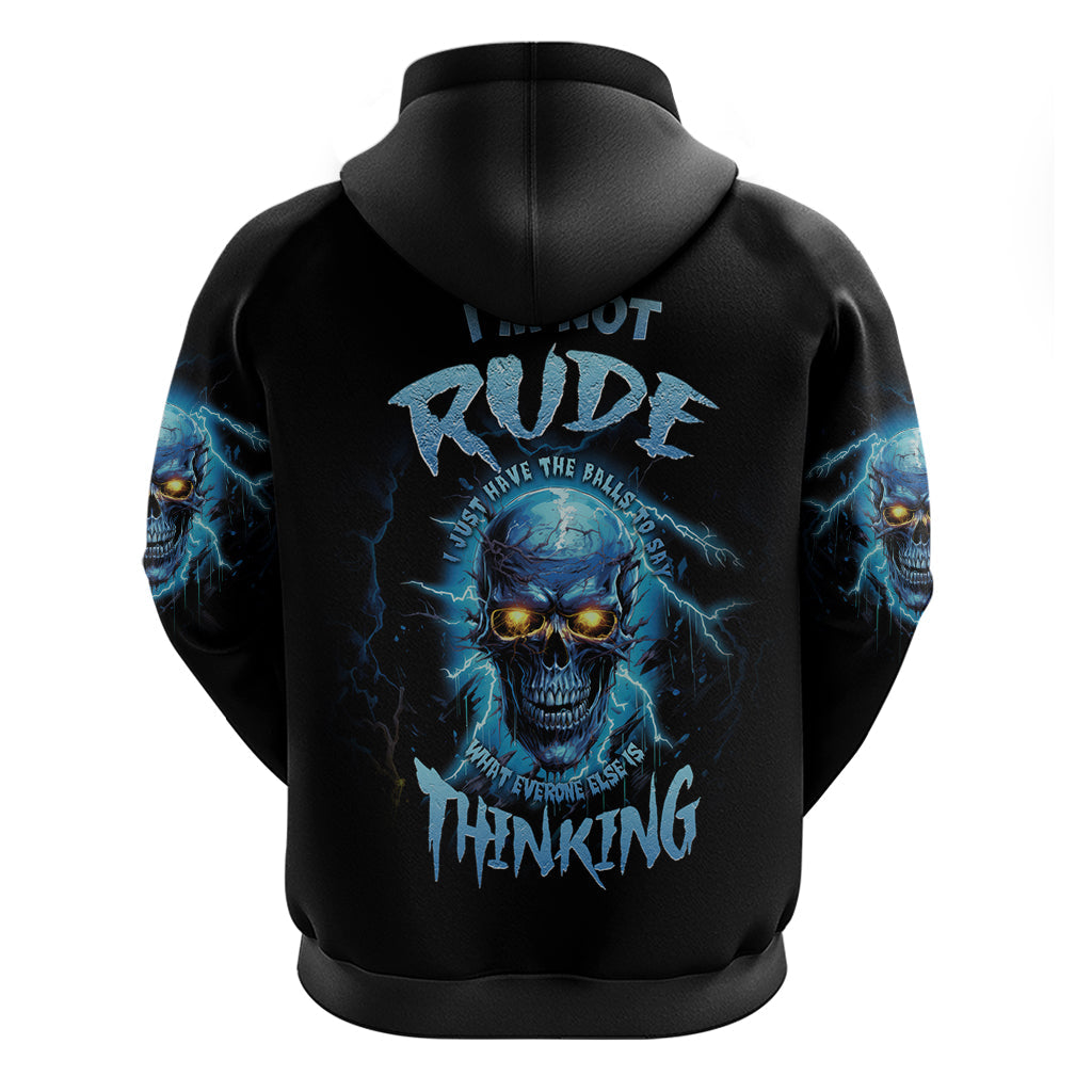 I'm Not Rude Mad Skull Hoodie TS04