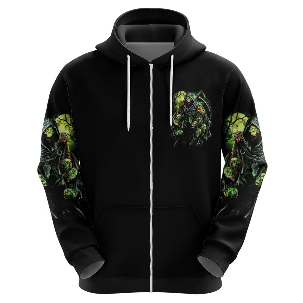 Warning Sign Skull Reaper Hoodie TS04