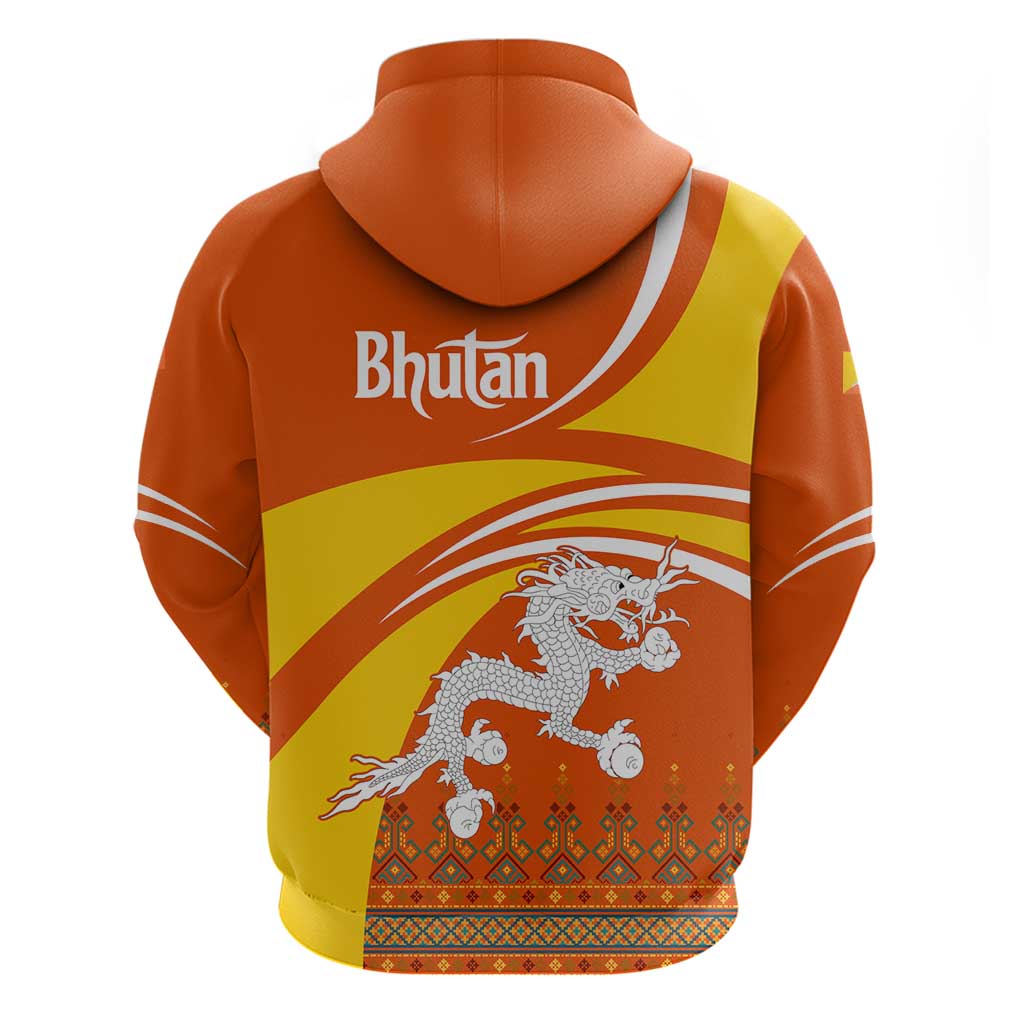 Bhutan Heritage Hoodie with Paro Monastery and Druk Dragon TS04
