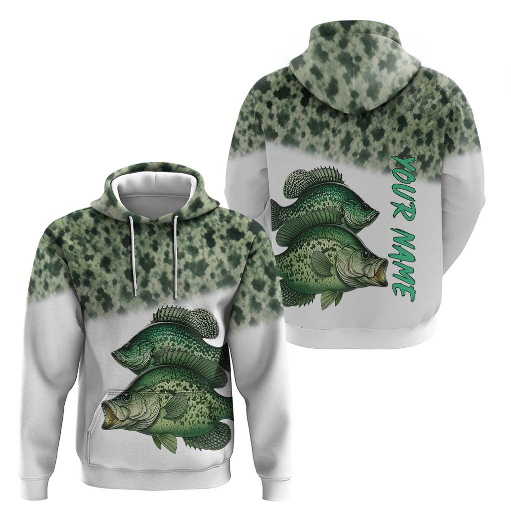 Crappie Tournament Fishing Customize Name Hoodie Camo Fade and Custom Name Design TS04